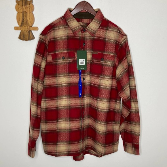 Orvis Other - Orvis shacket red plaid shirt jacket